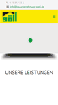 Mobile Screenshot of bauunternehmung-soell.de